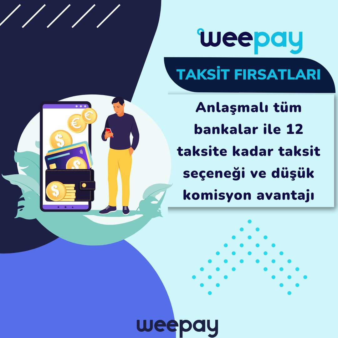 weePay’in avantajlı taksit dünyasına katılın işinizi kolaylaştırın! İster bireysel ister kurumsal hemen başvunuzu oluşturun ertesi gün ödeme ve düşük komisyon oranlarından yararlanın! 
#hızlıödeme #onlineödeme #sanalpos #weepay #website #ödemeyöntemleri #paymentplan #kredikartı