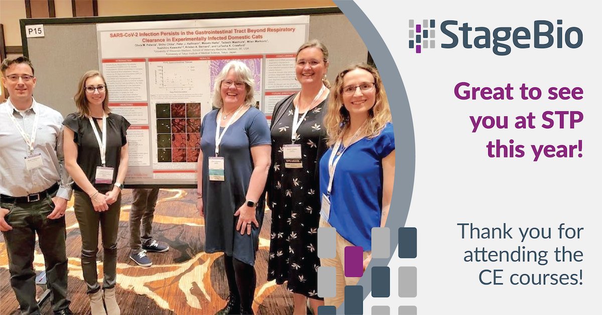 Great to see everyone at STP this year! We enjoyed seeing you at the CE courses and catching up! If you missed us, please connect with us at info@stagebio.com.  #ToxPath #Pathology