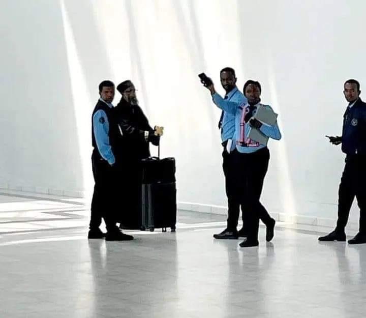 UMDMedia_'s tweet photo. “They tell me ‘you can't go to #Tigray’”, said Abba Sereqeberhan WoldeSamuel, a #Tigrayan #Orthodox Tewahedo monk serving in #Australia,  who has been detained at #Bole International Airport in #AddisAbaba since Wednesday July 10, 2023 while he was on transit from 1/5 https://t.co/GP1uKC9DeD