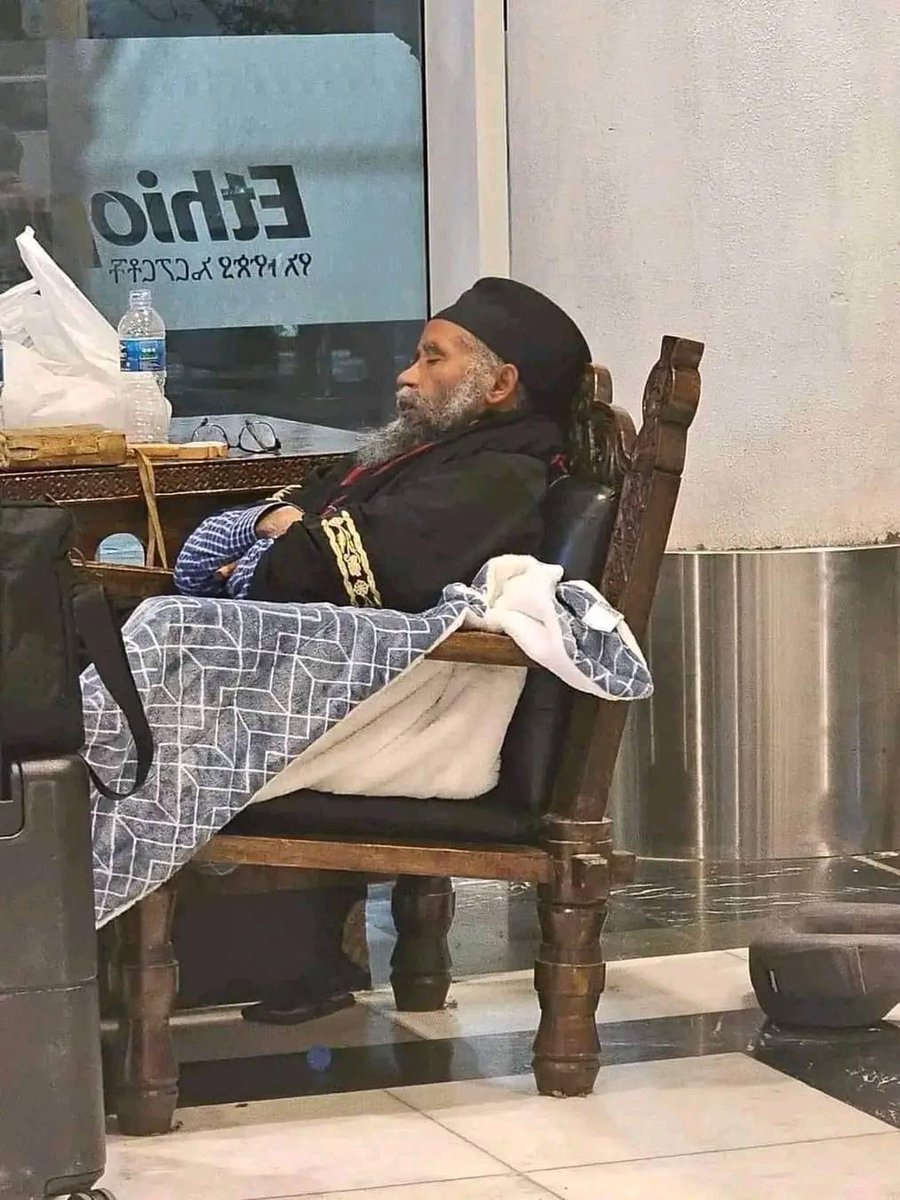 UMDMedia_'s tweet photo. “They tell me ‘you can't go to #Tigray’”, said Abba Sereqeberhan WoldeSamuel, a #Tigrayan #Orthodox Tewahedo monk serving in #Australia,  who has been detained at #Bole International Airport in #AddisAbaba since Wednesday July 10, 2023 while he was on transit from 1/5 https://t.co/GP1uKC9DeD