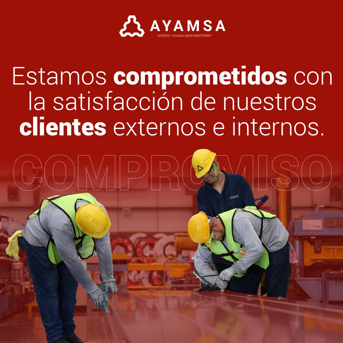 ayamsamx's tweet photo. Todos los integrantes de #AYAMSA estamos comprometidos con la satisfacción de nuestros clientes externos e internos. 👷♂️👷♀️
.
¡Cotiza con nosotros!
📱 (81) 81315410
💻 https://t.co/41EjkikhCH
.
#AYAMSA #TanFuertesComoElAcero #iso900 #SDI https://t.co/FCAoJ7RljY
