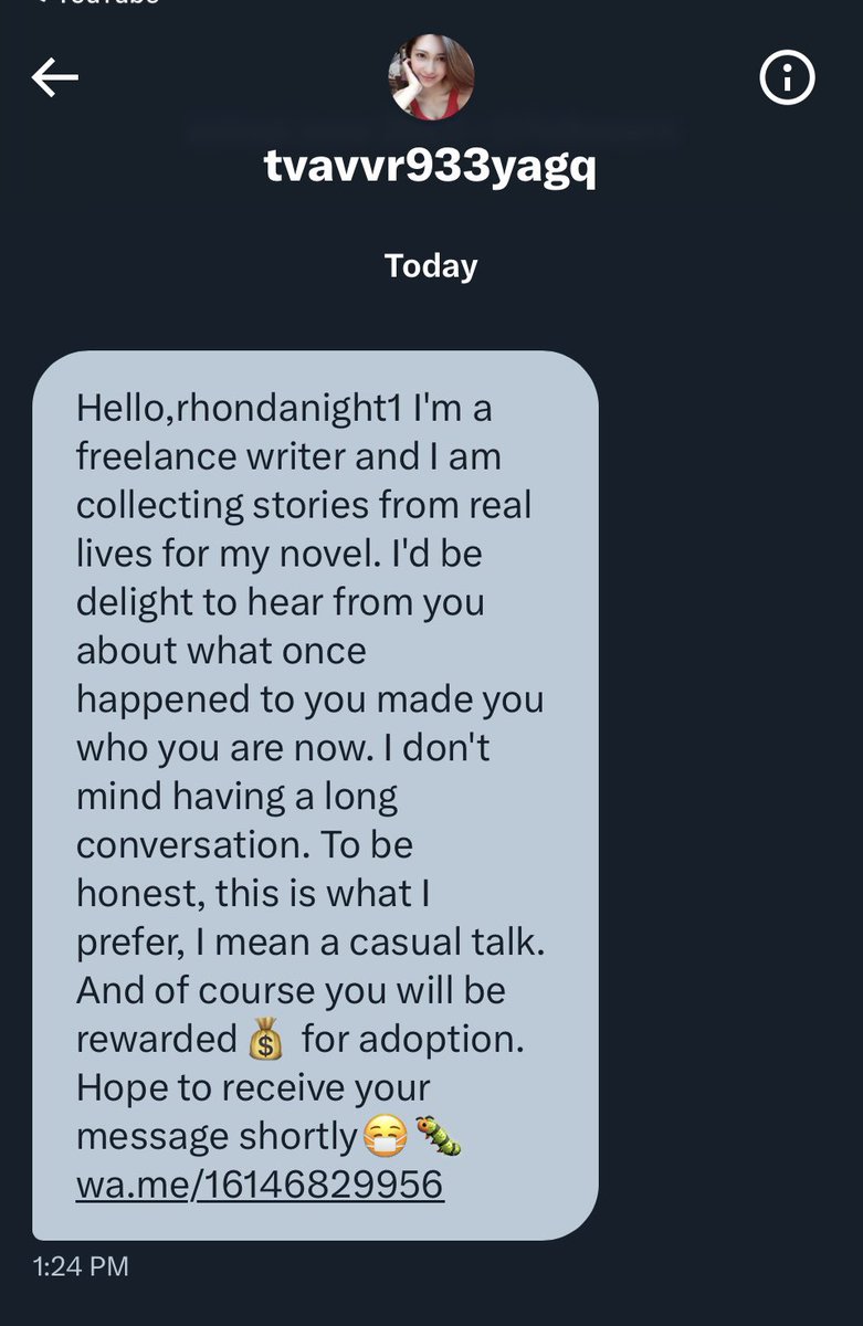 TheStripesGirl's tweet photo. 🚨 #ScamAlert:
"Rewarded for adoption"?  No.  Somehow, there will be an angle and you will be scammed.
Report and block. 

#OpScamback
#Anonymous
#Awareness https://t.co/yl7JBwsPBc