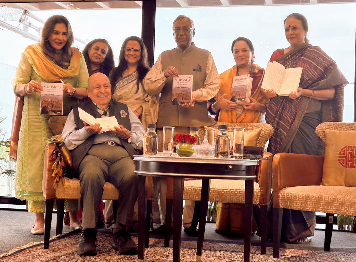 FoundationPK's tweet photo. Happening right now in #Delhi - Launch of @ANI Chairman, Prem Prakash’s book ‘Afghanistan.’ @pp1931
Indian Diplomat, Politician & Author @PavanK_Varma launched the book along with @ehsaaswomen #DelhiNCR @ArchanaDalmia @PotdarAnantmala #KarunaGoenka #InaPuri and Executive Trustee of the Foundation @Anindita0909