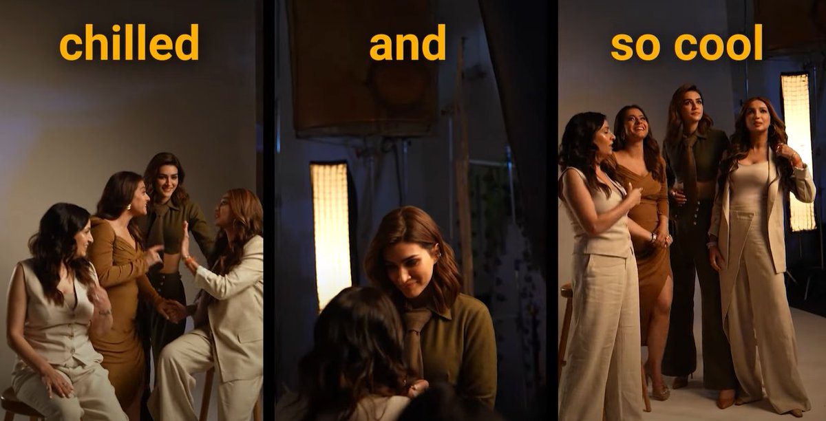 The hand holding. 

#Kajol #DoPatti