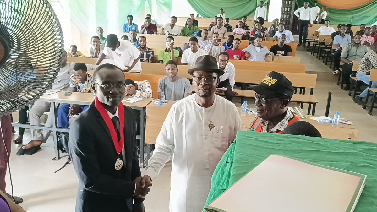 OmonighoBOtanoc's tweet photo. Congratulations 🎉 to Mr. Daniel Toluwani ALAO on your installation as the pioneer President of Nigerian Institution of Safety Engineers (NISafetyE), Federal University of Petroleum Resources, Effurun (FUPRE) Students Chapter, today - July 14, 2023 https://t.co/UjJBGDAGFA