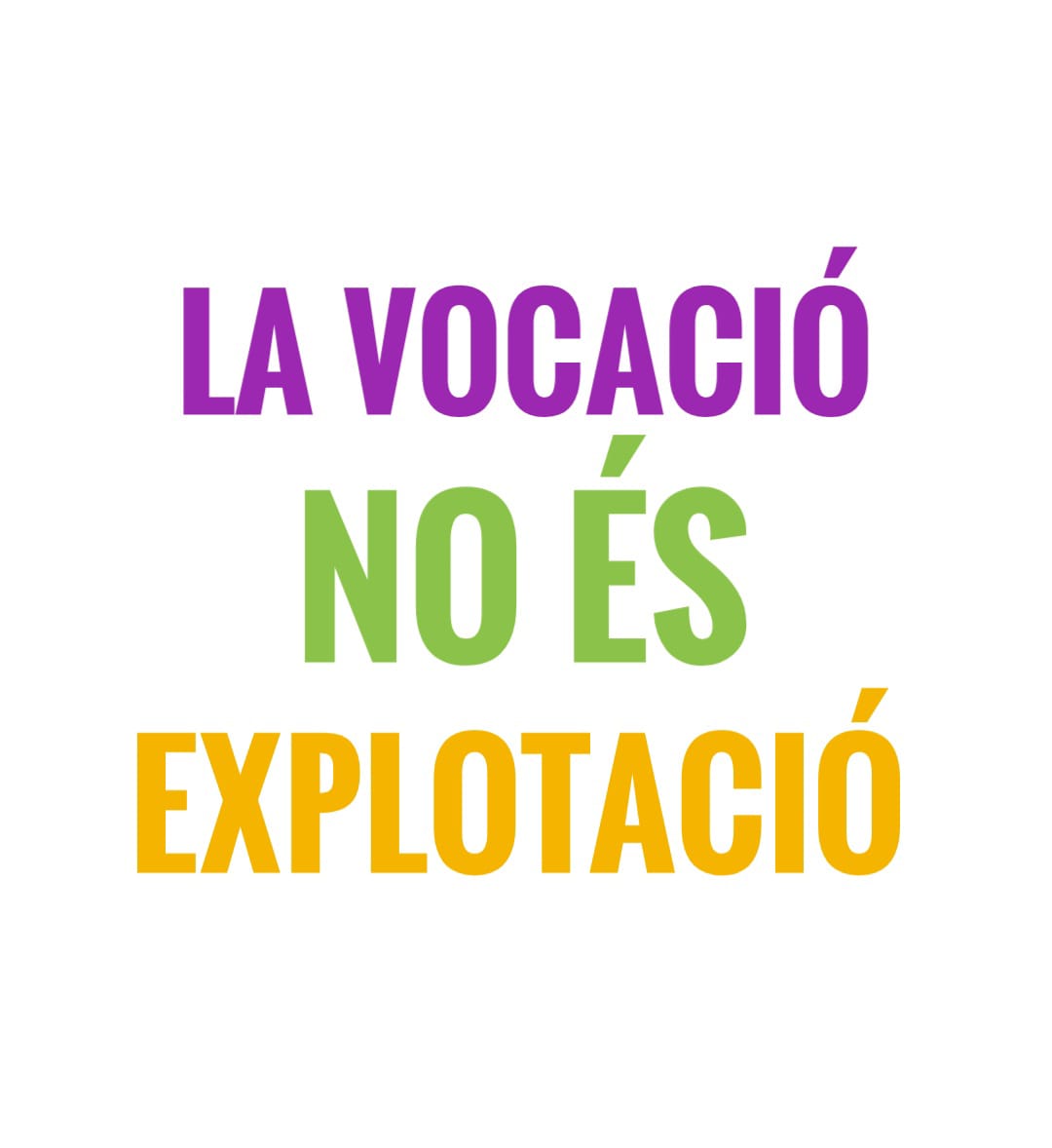 LlevadoresCat's tweet photo. La RAE defineix la vocació com: 
✏️3. f. Inclinació a un estat, professió o carrera.

A cap lloc posa treballar gratis. @salutcat, @manelbalcells 

@CatInfermeres @InterICScat  @ugtsalut @SATSECatalunya @catacctsiac @CCOOsanitat https://t.co/u8ND20mCse