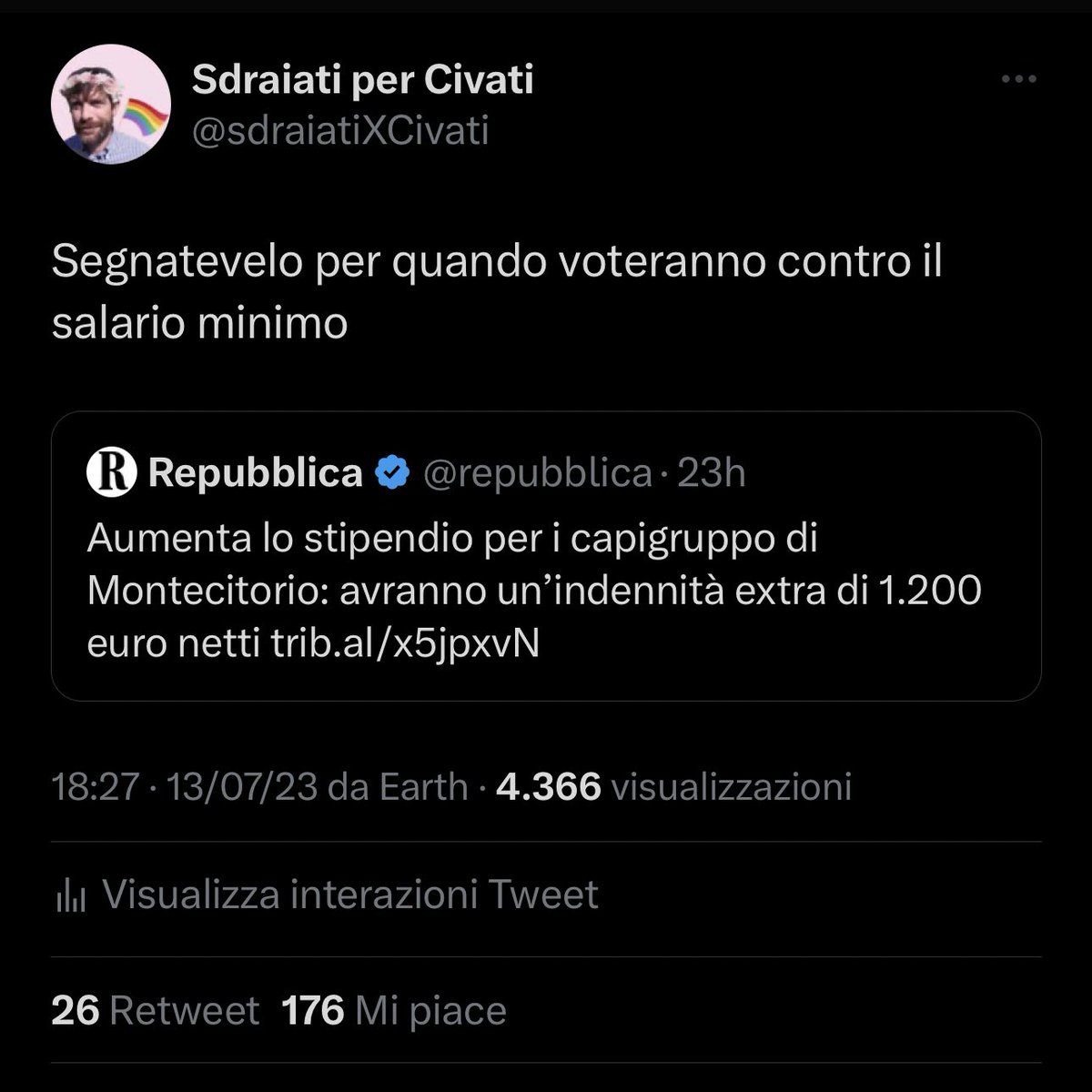 sdraiatiXCivati's tweet photo. 21 ore di differenza https://t.co/2jPKtuNxIX