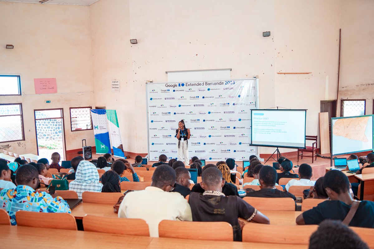 FelixFomengia's tweet photo. This past week, our tech empowerment initiative, @FFOFoundation, partnered with @GDGBamenda as one of its sponsors for the Google I/O Extended Bamenda 2023. 

This event was held at the University of Bamenda and hosted over 100+ participants. Very happy to see how much the participants acquired during this event and how it inspired many young people to be passionate about technology.

This event hosted several sessions, Google announcements on the latest ground-breaking technologies, and sessions where participants learned some hands-on technical skills on what’s new and much more!

#IOExtendedBamenda2023 #IOExtendedBamenda #IOExtended #GoogleIO #GDGBamenda @idadelveloper @googledevgroups @googleafrica