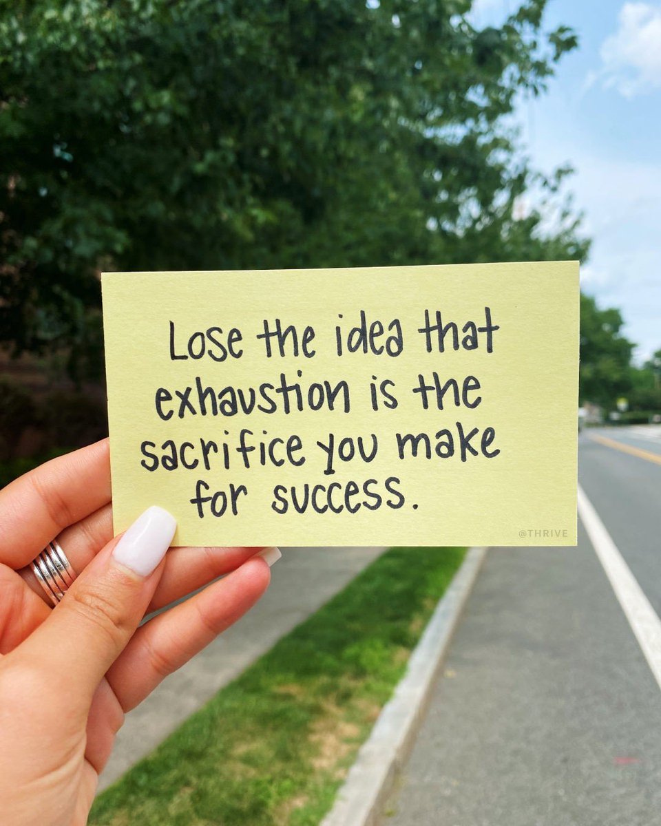 thrive's tweet photo. You can't run on empty. Taking care of yourself is a part of success. https://t.co/igsZIkGRhU