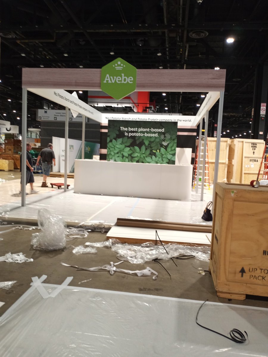 Getting ready to show what's new @Royal_Avebe booth S3113 at IFT First in Chicago, show opens Monday @IFT #foodtechnology #scienceoffood
#IFTFirst #tradeshow #exhibition