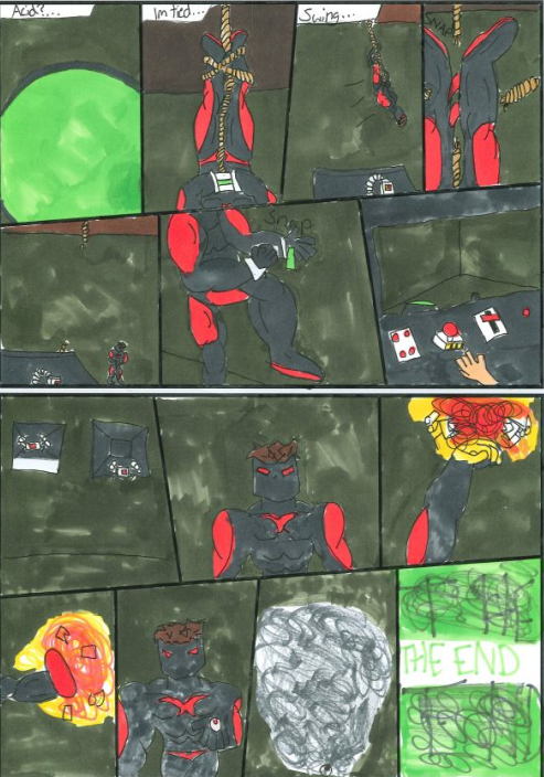 It is Challenge 2023 here at school and some of our students have been taking part in Create a Comic.  Some examples of there amazing work are below.