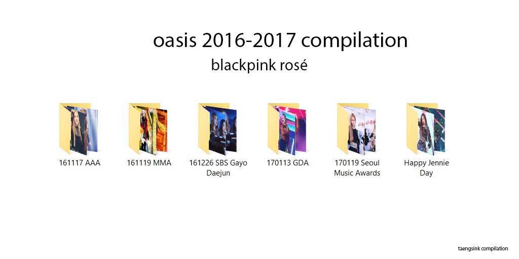 girlgroupsdata's tweet photo. OASIS 2016-2017 COMPILATION (BLACKPINK ROSÉ) [INACTIVE FANSITE] ☛ https://t.co/g6sQXl0oq5

#BLACKPINK #ROSÉ #로제 #블랙핑크 https://t.co/rVgGHtaF2N