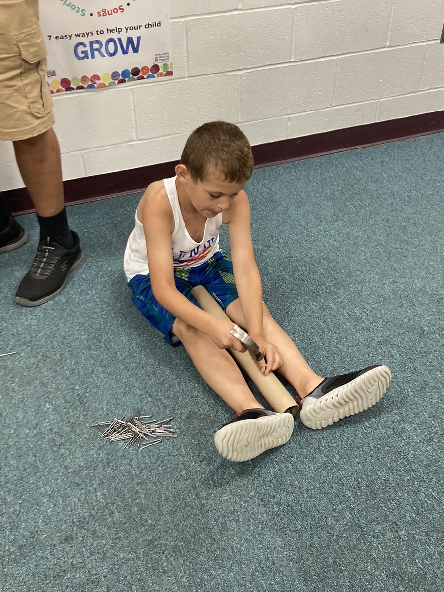 Making rain sticks with @RWA #summerstem