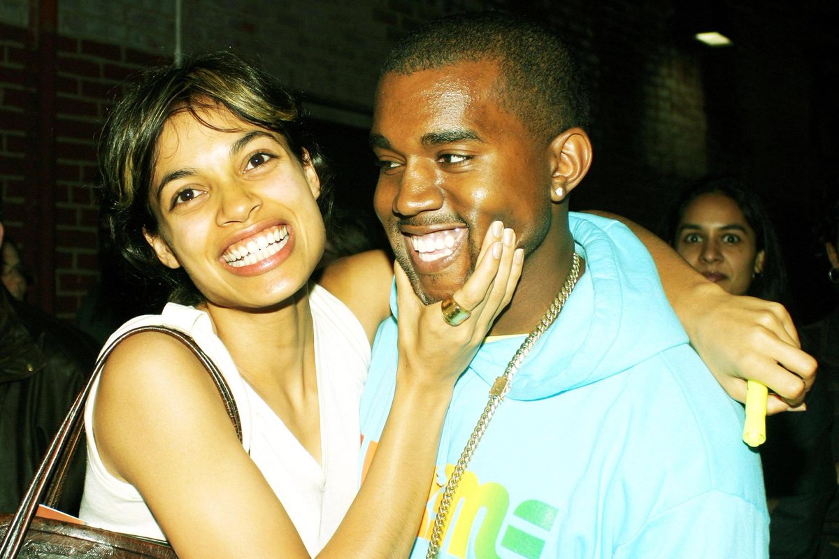 Jun 9, 2003 | Rosario Dawson and Kanye West in New York City https://t.co/NzJkD56Gje