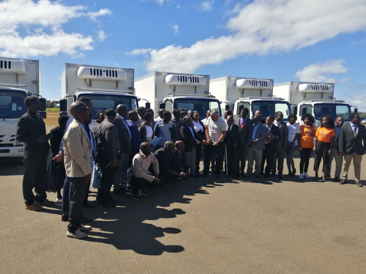 chamkoka's tweet photo. #Malawi 🇲🇼 today handed six refrigerated vans to fish cooperatives under #SFAD-WM funded by @AfDB_Group. This will ensure processed value added products reach far away markets with long shelf-life. @Agenda2063N @au_ibar @NEPAD_Agency @CAdjorlolo @DoFMalawi https://t.co/a9JLipUoiN