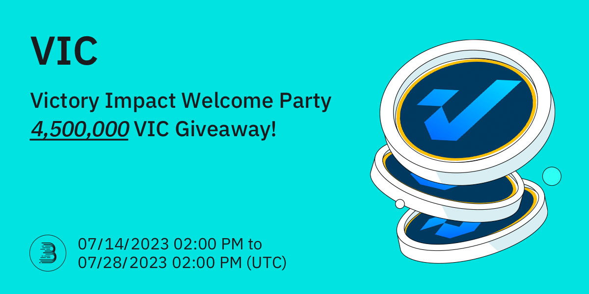🔥 @victoryoneth2 has been primarily listed on #BitMart on July 7th, 2023!

🤑To celebrate the listing of $VIC, we are giving away a total of 4,500,000 $VIC in our VIC Welcome Party event!

👉More Details: support.bitmart.com/hc/en-us/artic…

👉Trade now: bitmart.com/trade/en-US?la…