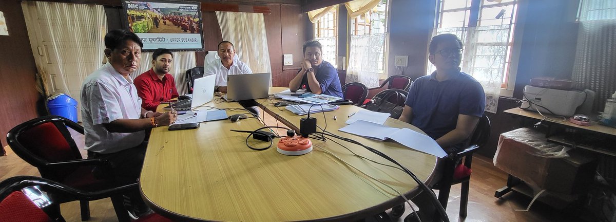 dc_upper's tweet photo. Presented PPT of VVP, Taksing Cluster, Upper Subansiri District, in a virtual meeting chaired by Secretary, Border Management, Ministry of Home Affairs, GOI, attended by Chief Secretary, Arunachal Pradesh, also. SDG Park, &amp; IFS &amp; CSA, etc. were discussed for Taksing. https://t.co/5YH0s65bgs
