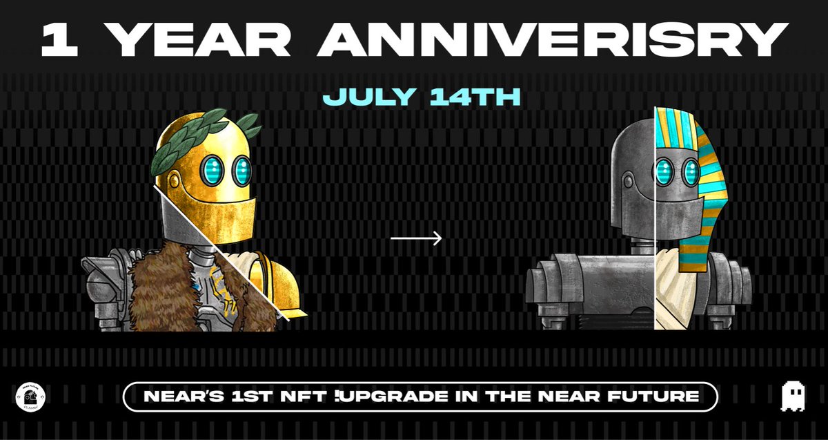 Near Future (@nearfuturenft) on Twitter photo GM! Happy 14th July $NEAR 🎉
Today marks the 1 Year Anniversary of our very first #NEARnft !upgrade event for <a href="/NearFutureNFT/">Near Future</a>
Showcasing the awesome #BOS that <a href="/NEARProtocol/">NEAR Protocol</a> has built, and our innovative MMO RPG on Discord 👾 GM! Happy 14th July $NEAR 🎉
Today marks the 1 Year Anniversary of our very first #NEARnft !upgrade event for <a href="/NearFutureNFT/">Near Future</a>
Showcasing the awesome #BOS that <a href="/NEARProtocol/">NEAR Protocol</a> has built, and our innovative MMO RPG on Discord 👾