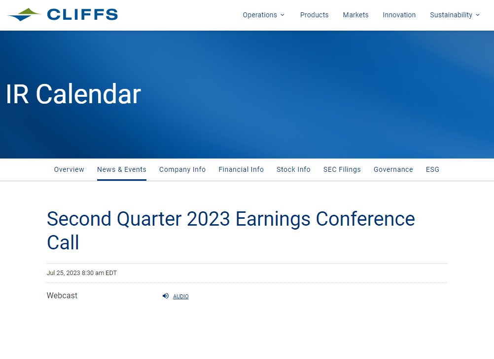 jslamat's tweet image. In case anyone missed it... $CLF Q2 2023 #Earnings #ConferenceCall...