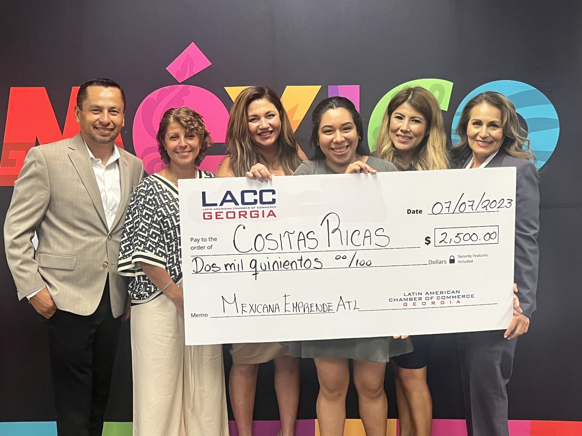 LACCGeorgia's tweet photo. A group of 10 graduates from the third edition of the Business Accelerator "Mexicana Emprende" were invited to participate in this competition and present their business ideas in front of a group of local investors who together decided the winners of this competition. https://t.co/xOJrYNaAZu