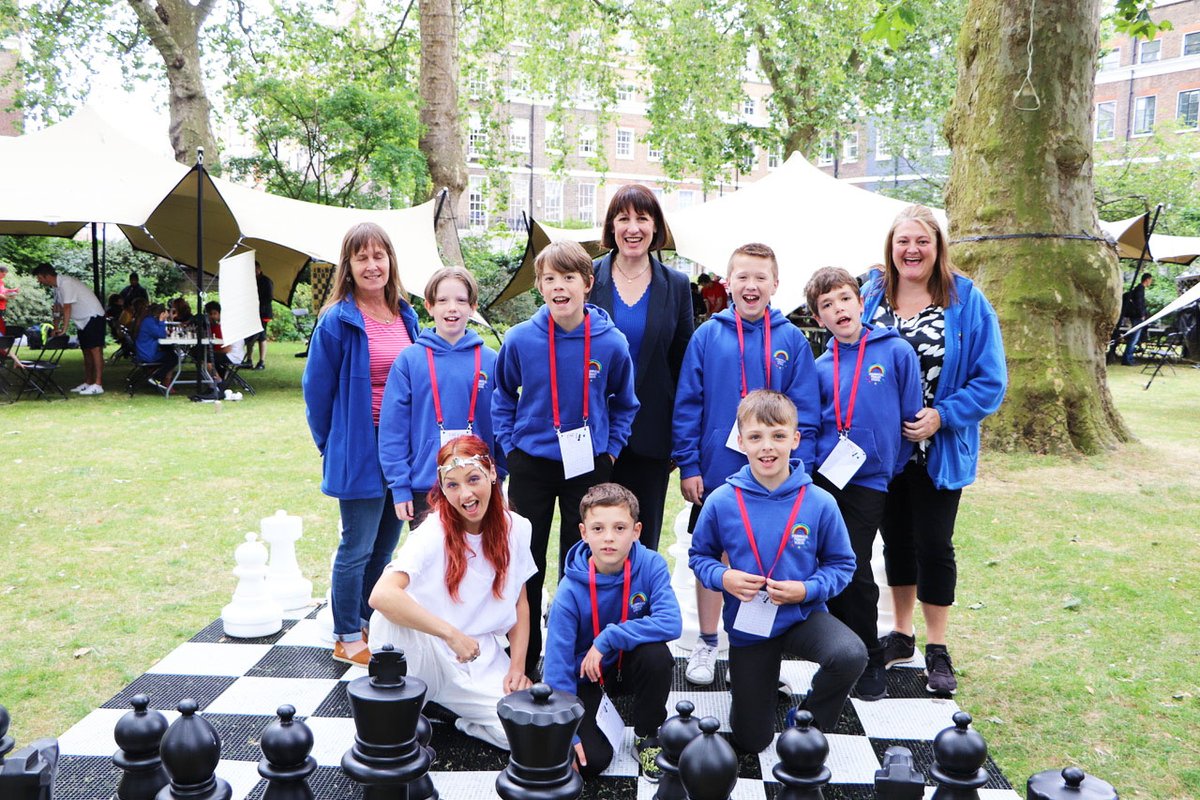 Rachel Reeves (@rachelreevesmp) on Twitter photo Really enjoyed playing world under-8 champion Bodhana Sivanandan at <a href="/schoolschess/">Chess in Schools and Communities</a> warm up for <a href="/Chess_Fest/">ChessFest 2025</a> this weekend.
Playing chess at school unlocked so much for me.
I hope to see more young people from all backgrounds get that chance.♟️ Really enjoyed playing world under-8 champion Bodhana Sivanandan at <a href="/schoolschess/">Chess in Schools and Communities</a> warm up for <a href="/Chess_Fest/">ChessFest 2025</a> this weekend.
Playing chess at school unlocked so much for me.
I hope to see more young people from all backgrounds get that chance.♟️