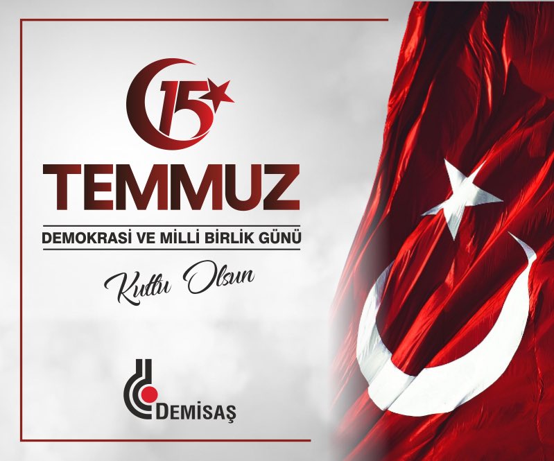 DemisasDokum's tweet photo. #15Temmuz Demokrasi ve Milli Birlik Günü Kutlu Olsun. https://t.co/xfKe835O58