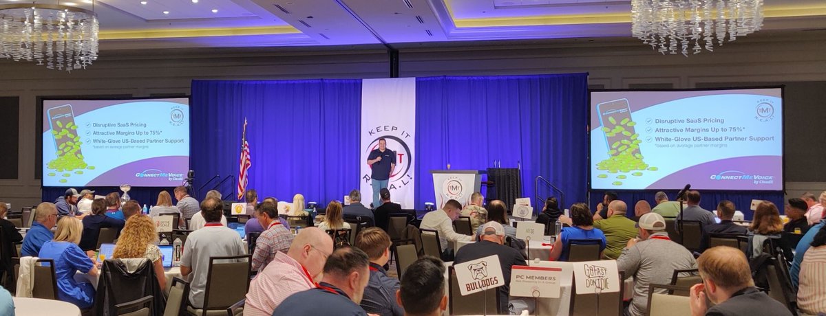 ConnectMeVoice's tweet photo. It's the final day of #TMTProducersClub! Don't forget to meet up with us at tonight's Nash Bash from 6:30pm - 9:30pm! Before then, we'll be at our booth today to tell you about how ConnectMeVoice by Cloudli's #UCaaS solution could be a great addition to your MSPs portfolio. https://t.co/DFqfqWOlQG