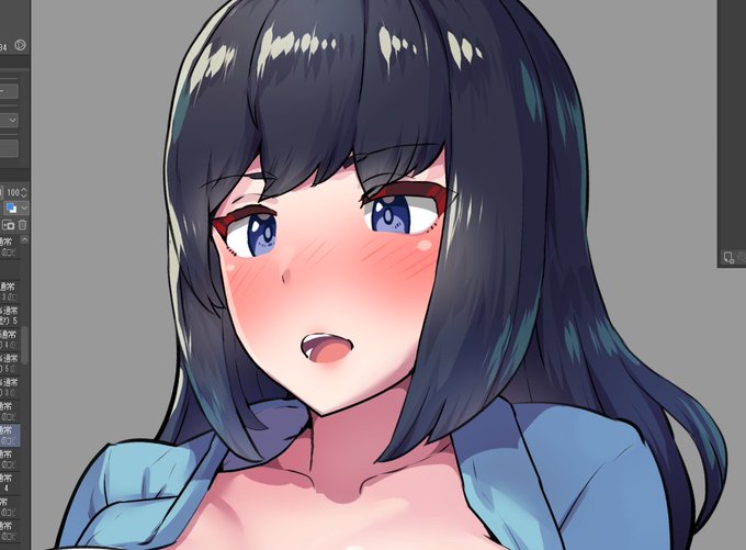 FANBOX、Fantia限定コンテンツ用カット、ベースは完成。おまけ用差分と解説を用意してこのあと公開予定です。 