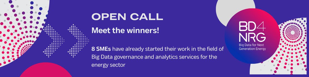 Bd4Nrg's tweet photo. 📣  Great news! 🎉👏

💪 After a competitive application process, finally we have the #BD4NRG Open Call winners! 🏅

💥 The successful 8 SMEs are now underway to develop their pioneering services and tools under the BD4NRG banner. 🔝

💥Meet our winners 👉 https://t.co/UKXOVeAqC3 https://t.co/TidCu5IbBk