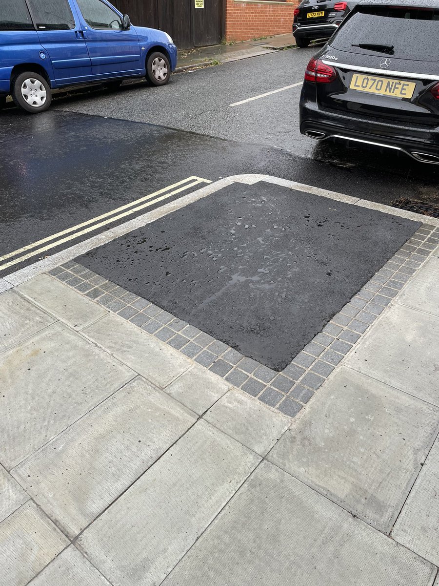 a1bertopadilla's tweet photo. @lb_southwark hi, could you explain why the new planting pits around Goodrich school have just been paved over? 

Some seasonal flowers could have been planted until it’s time to plant trees! https://t.co/WNessXTnGM