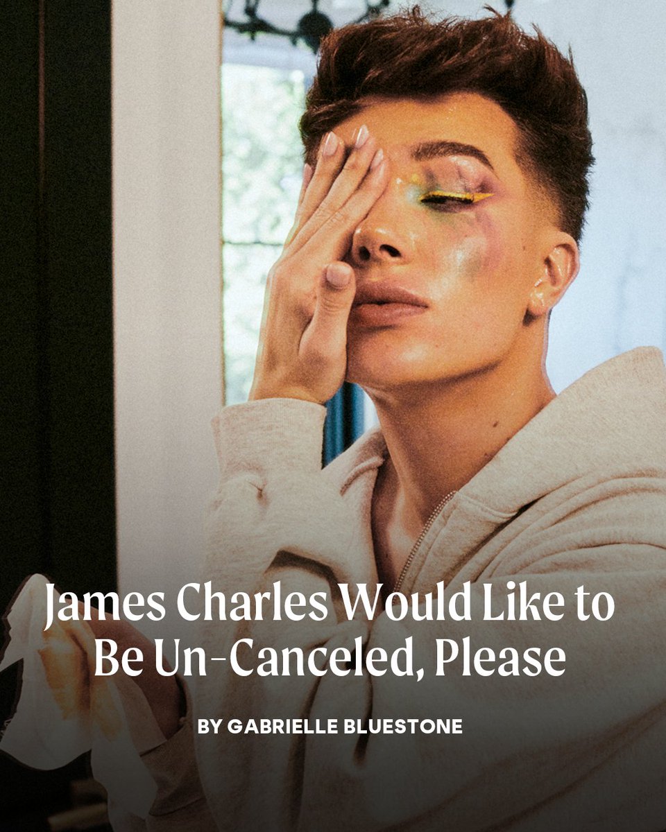 Cosmopolitan's tweet image. After two years in influencer purgatory, James Charles is back to debut a self-funded makeup line. Is the internet ready for his relaunch? Read @g_bluestone's wide-ranging deep dive here: csmo.us/2Itmy5h