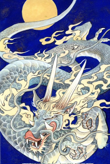 「eastern dragon painting (medium)」 illustration images(Latest)