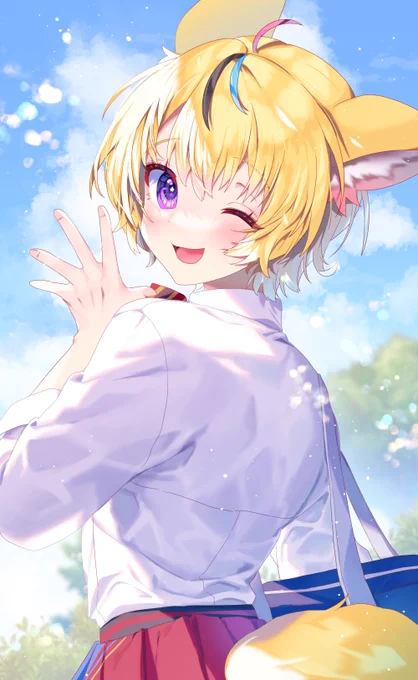 ポ、ポルカ先輩… おはようございます…! #絵まる