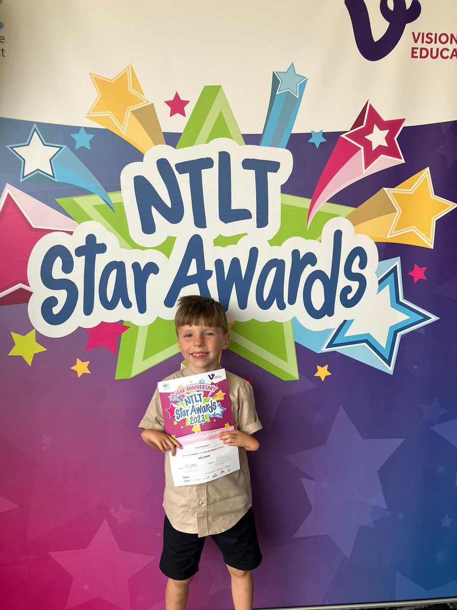 NattyThompson's tweet image. What a night at the @NTLearningTrust !!  Elliot had a great night being nominated for ‘can do award’ category. Thanks to Miss Anderson from @pg_primary for the nomination 🙌