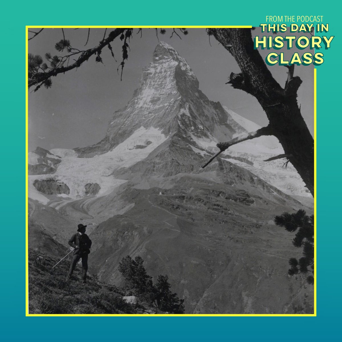 TDIHCshow's tweet image. On this day in 1865, British climber Edward Whymper and six companions completed the first ascent of the Matterhorn.

#EdwardWhymper #Matterhorn #Mountain #Alps #FirstAscent #Zermatt #TDIHC #ThisDayInHistory #TodayInHistory #OnThisDay #July14

Listen now:
omny.fm/shows/this-day…