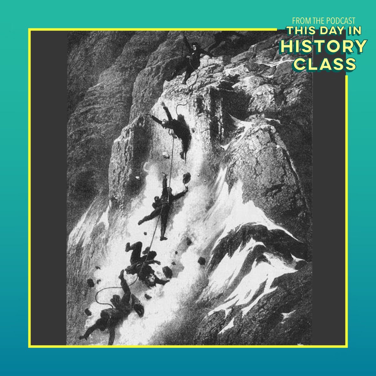 TDIHCshow's tweet image. On this day in 1865, British climber Edward Whymper and six companions completed the first ascent of the Matterhorn.

#EdwardWhymper #Matterhorn #Mountain #Alps #FirstAscent #Zermatt #TDIHC #ThisDayInHistory #TodayInHistory #OnThisDay #July14

Listen now:
omny.fm/shows/this-day…
