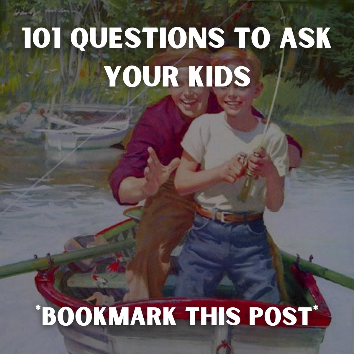 *Save this post and never run out of conversation starters with your kids*

Getting to know our kids is one of the most important things we can do as parents

But surprisingly, a lot of parents I talk to don't know where to start

The answer is simple, we just need to get in the