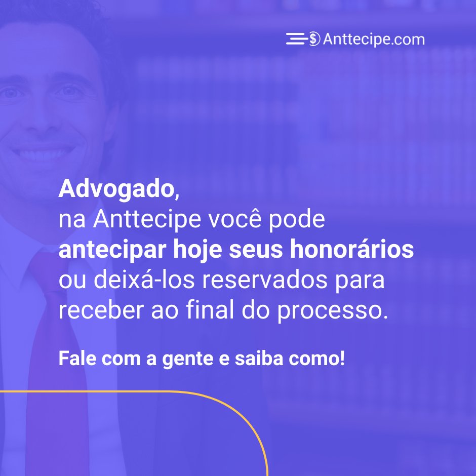 anttecipe's tweet photo. #Advogado, chega de esperar anos para receber seu dinheiro! Na Anttecipe você pode antecipar seus #honorários junto com a #cessãodecrédito de seu cliente ou deixar reservados para receber em sua totalidade ao final do processo trabalhista. 
Saiba mais! https://t.co/Tb2SV2kbyD https://t.co/LIFupDmaLS