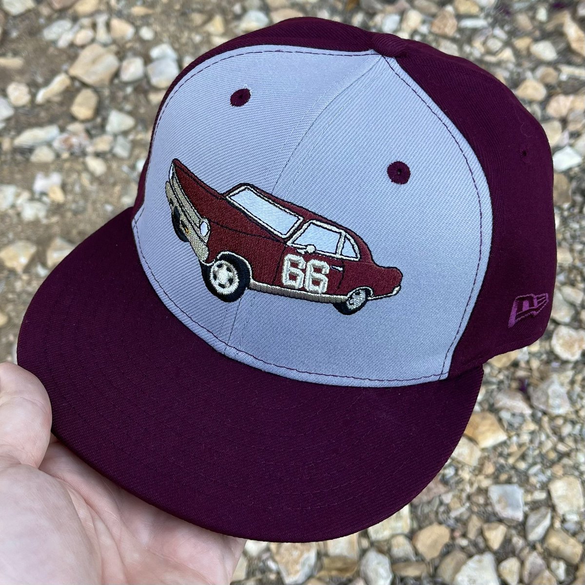 Interstate19's tweet image. Fitted of the Day: Custom Bayou City Art Cars version 7 by the legendary @d_lock55. Derrick was gracious enough to work on a tribute to my father’s beloved 1966 Chevy Nova and it came out tremendously. I haven’t done it yet, but someday I’m going to drive the car wearing this hat