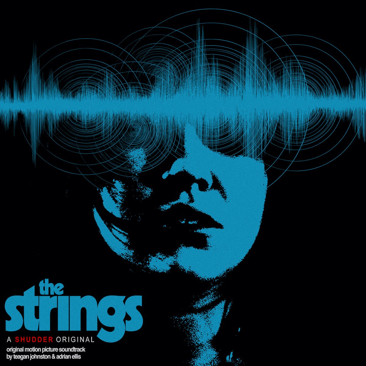 KDzialoszynski's tweet photo. OUT NOW! THE STRINGS (Original Motion Picture Soundtrack) with songs and score by @teagsjohnston &amp; @Adrian_Ellis 

Available on Spotify, Bandcamp, Apple, YouTube, Amazon and more!

Get all the sad songs from the @Shudder Original Film @thestringsfilm 🖤

Cover art by @HydeSister https://t.co/2w9ACNZF40