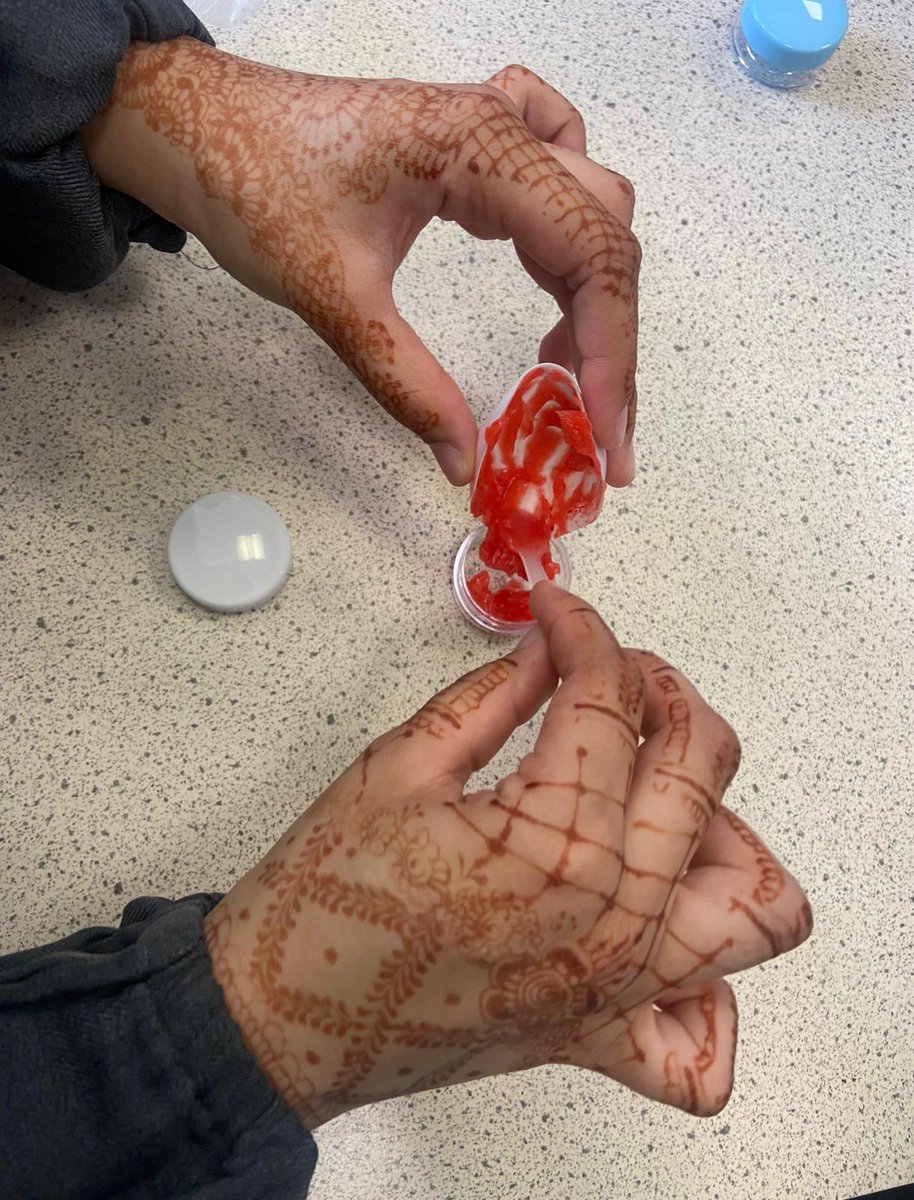 FevershamA's tweet photo. Year 8 tried cosmetics, making their own lip balms using custom colourings and flavours. They even made their own packaging! #MadScienceWeek #TeamFeversham https://t.co/vA8tPYzv6c