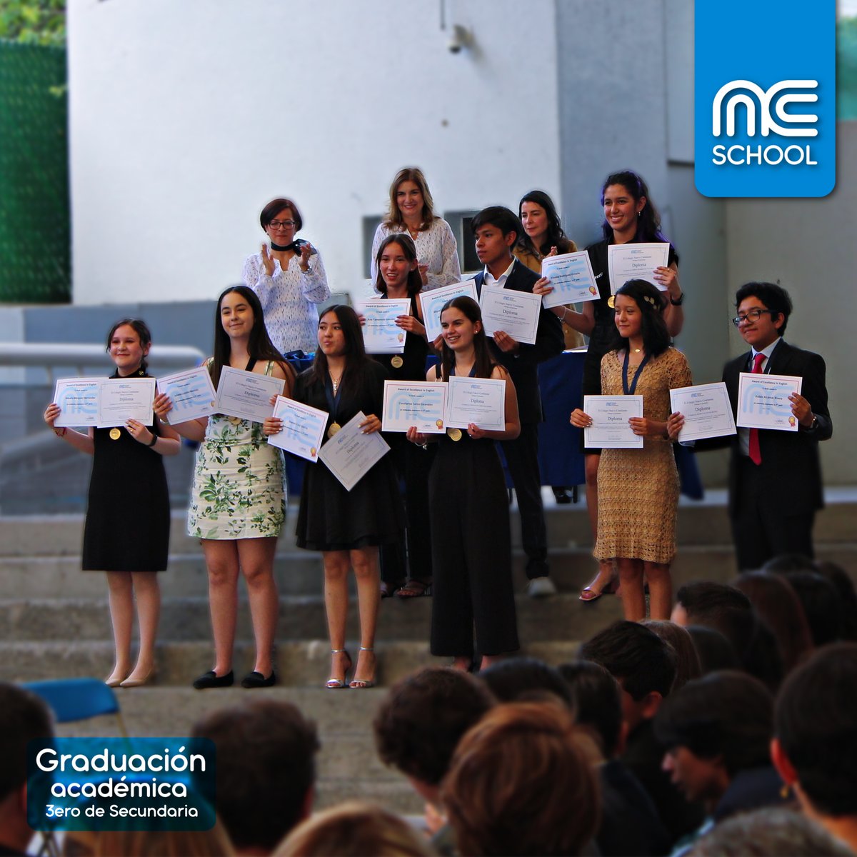 ncschoolcdmx's tweet photo. NC School CDMX:
A nuestros queridos graduados de 3er año de secundaria: ¡Felicidades por este logro excepcional! 🌟🎓
Estamos orgullosos de ustedes y emocionados por lo que les depara el futuro. ¡Adelante! 💪💙
#NCschool #Clase2023 #EverChangingInspiration https://t.co/22BODrwRzY