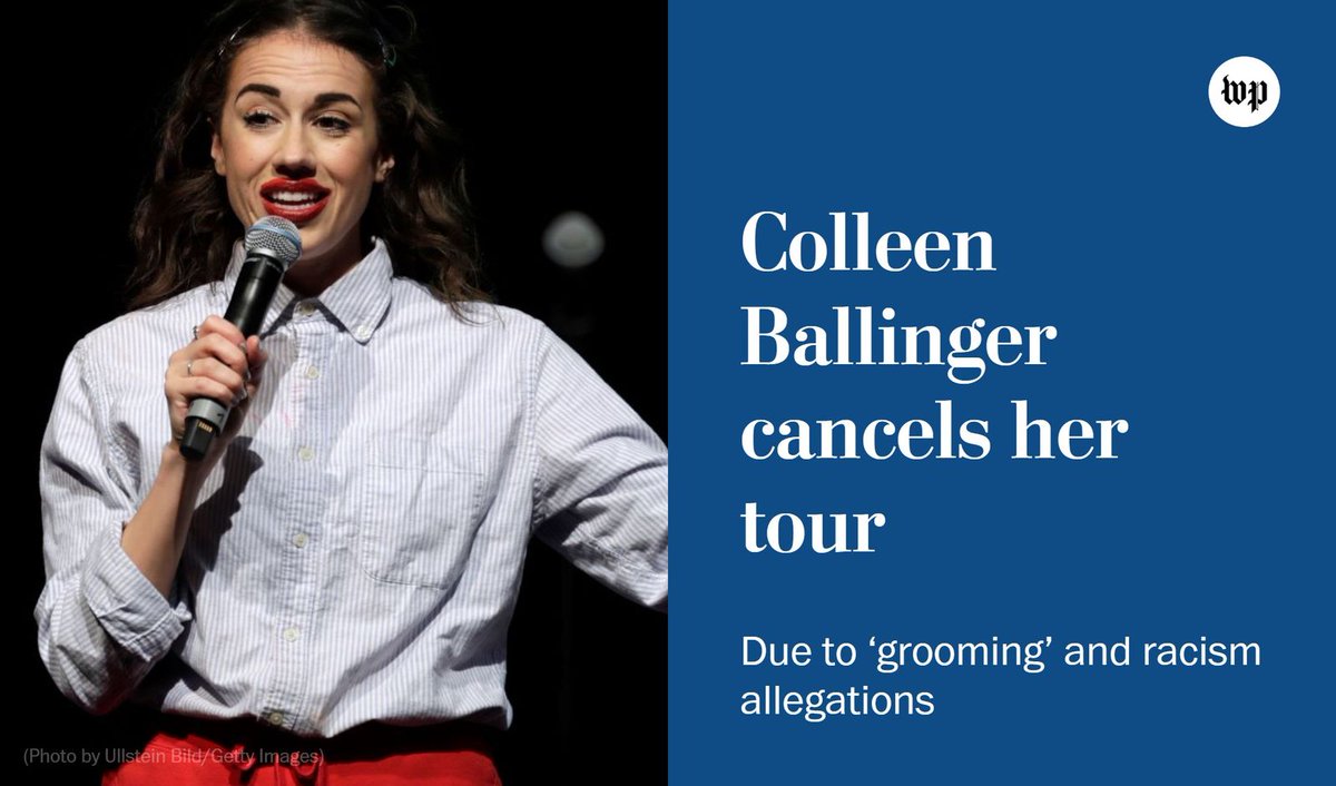 Colleen Ballinger, who rose to fame playing Miranda Sings, has cut her national tour amid accusations of racially offensive behavior and of inappropriate relationships with fans. wapo.st/3XN0XhH