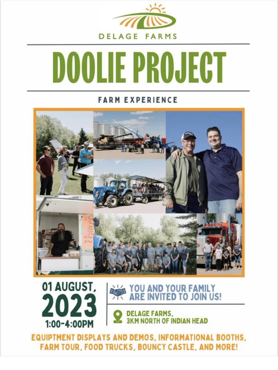 IHES Families, You are invited to The Doolie Project, inspired by Marc Delage which celebrates his enthusiasm for agriculture, technology and farming. It will be held on Aug. 1st, 2023 from 1- 4pm. If you are interested in attending, please RSVP to SUMMERINTERN@DELAGEFARMS.CA
