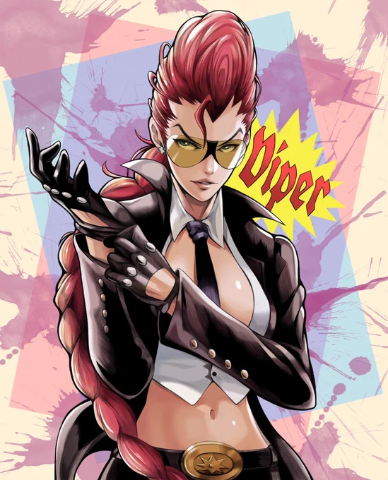 過去絵 ストリートファイターからヴァイパー  #ストリートファイター #ヴァイパー #イラスト #絵 #StreetFighter #Capcom #Illustrations