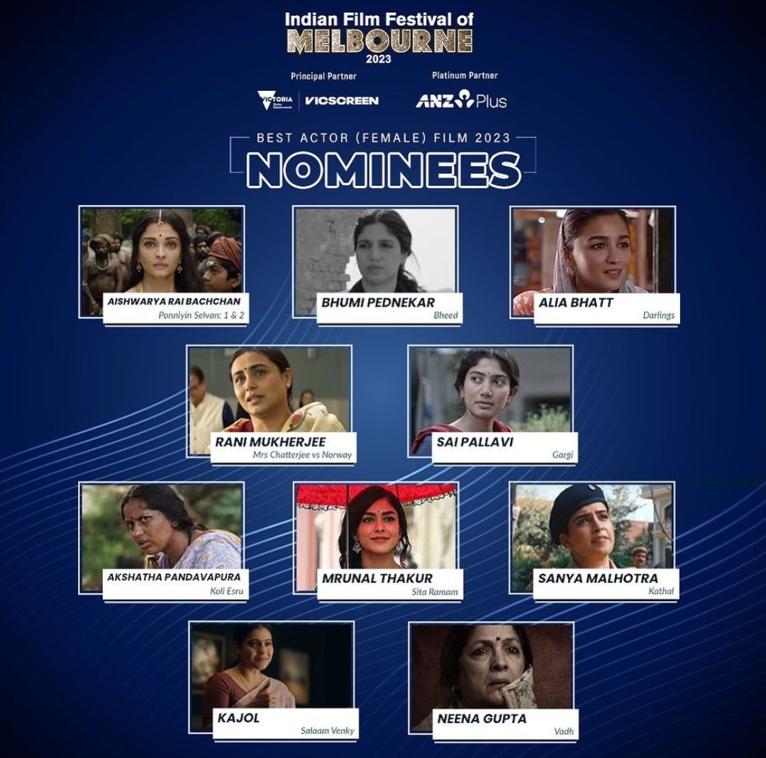 #IFFM2023 Nominations!

@Sai_Pallavi92 🤍 #Gargi 
#SaiPallavi @IFFMelb