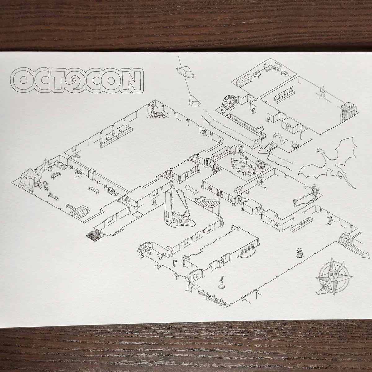 jogbrogzin's tweet image. Work in progress on the map for @Octocon sci-fi and fantasy convention in Dublin this year. Still have lots of easter eggs to add, and tonnes of chairs for the panel rooms.

#isometric #isometricmap #dndmap #rpgmap #scifi #scificonvention #octocon #geek #geekart