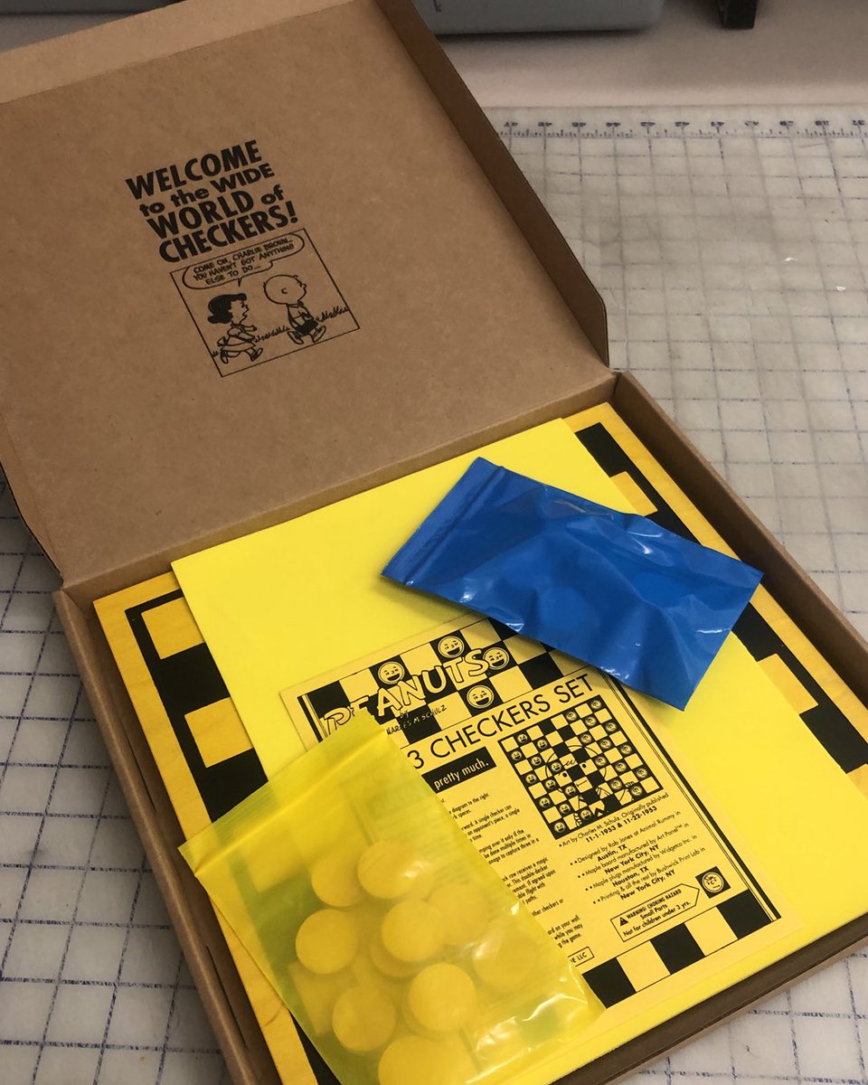 Attending SDCC only in spirit this year through a couple of projects with the lovely folks at Peanuts booth 1635. 1st: Peanuts Checkerboard. All Schulz illustrations taken from the headers of two Sunday Strip panels from 1953. Edition of 200. #SDCC2023 #peanuts