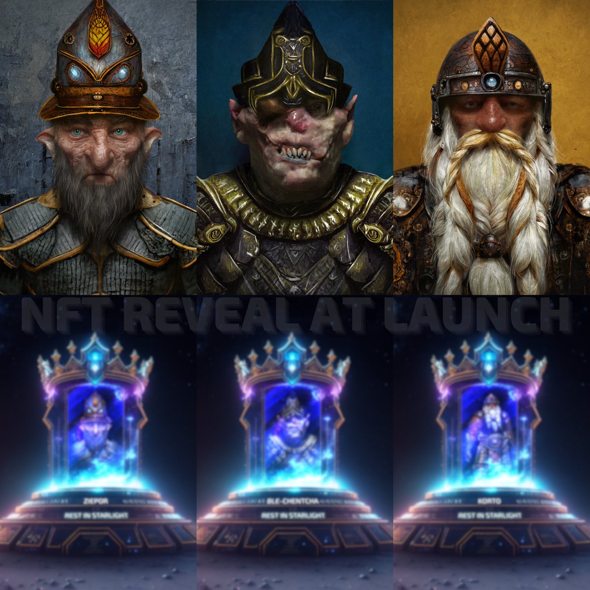 MetaRoyalNFT's tweet photo. 1/3 Immerse yourself in the awe-inspiring journey of 3 stolen NFTs, transformed by the tokenization of death.

Witness the remarkable legacy of the #MetaRoyals as they defy mortality.

#MetaBlaze #Fantasy #NFTs https://t.co/uhDmj6Ec2Z