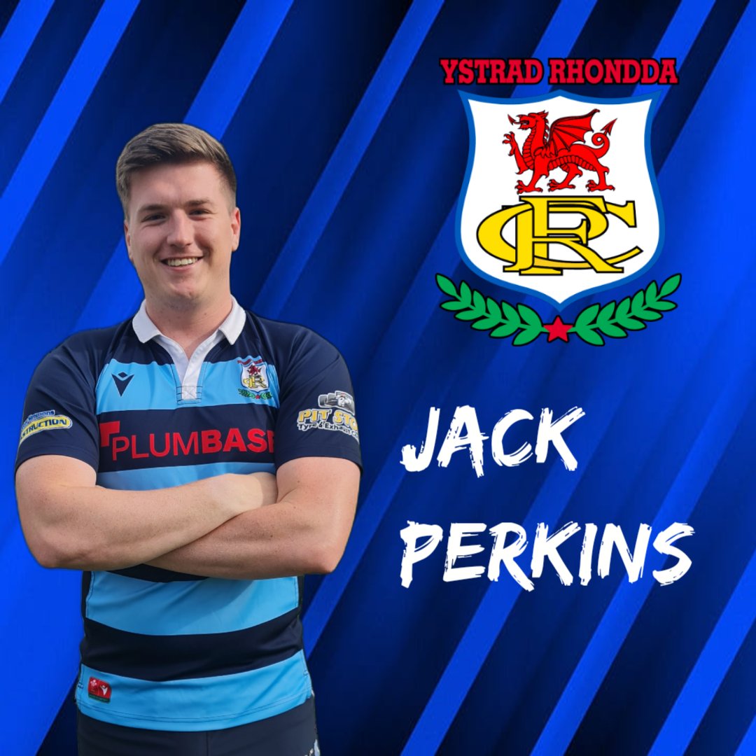 YstradRFC's tweet photo. ‼️ NEW SIGNING ‼️

We Are Pleased To Announce,

Jack Perkins Who Joins The Club For This Coming Season Welcome Jack. 📝🏉💙 #COTY https://t.co/V8wpQTK1Oc